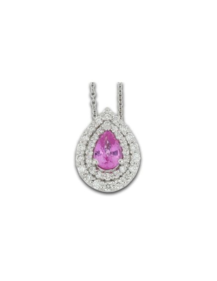 Collana Gemoro Donna in Oro bianco Zaffiro 0.45 Ct PC212B.ROSA - PC212B.ROSA